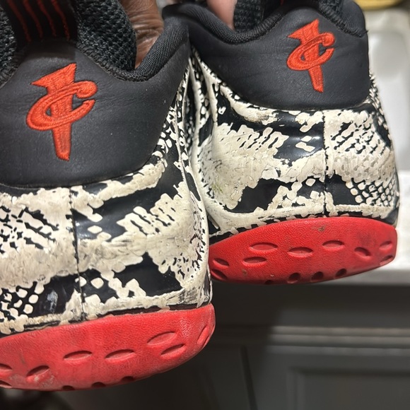 Snake print foam posites shoes main image 6